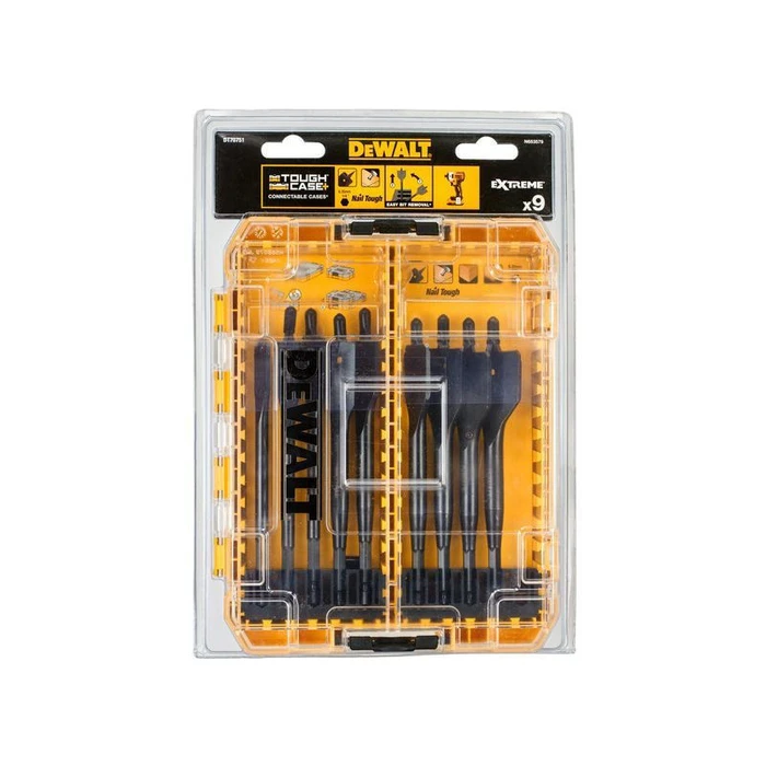 Dewalt Holzbohrer → Τρυπάνια ξύλου DT70751-QZ Holz-Fräsbohrer-Set 9-tlg.