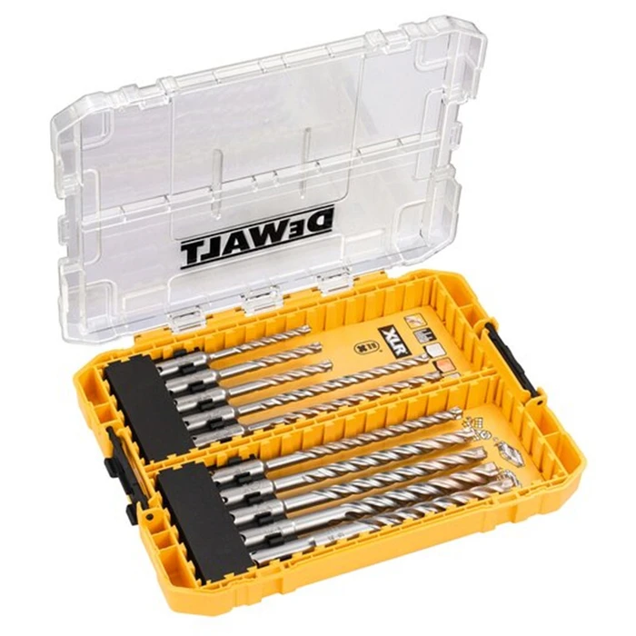 Dewalt Set 10 Carbide/Diamond Drill Bits with SDS Plus Shank for Masonry and Metal DT70752-QZ