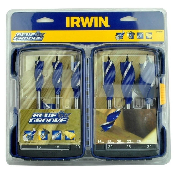 Irwin Drill Set 6 Diamond Hole Saws with Hex Shank for Wood - IW4042202