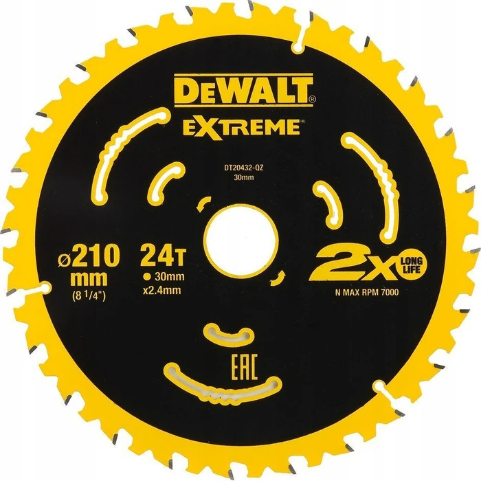 Dewalt Δίσκος Κοπής 210 mm