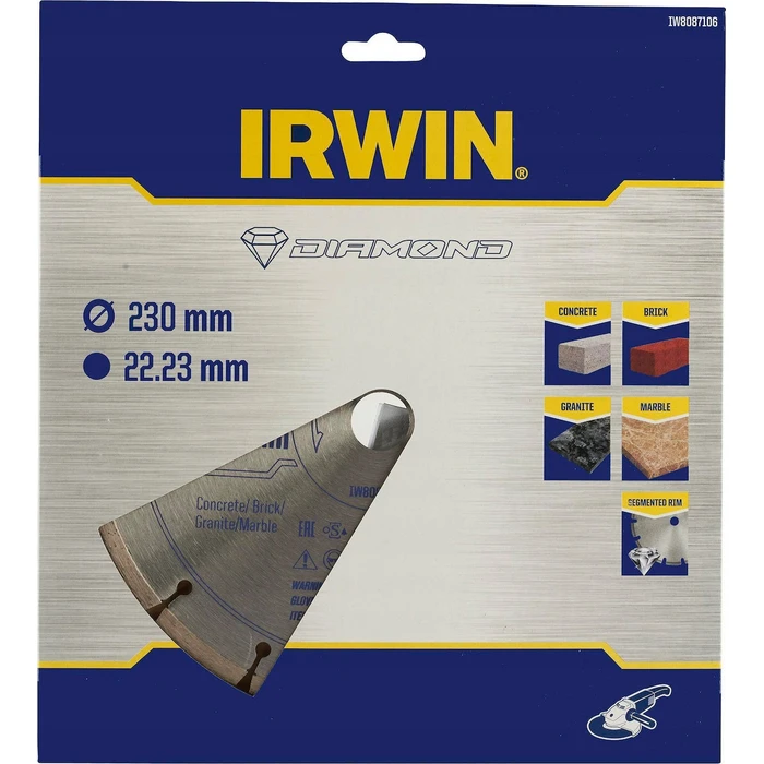 Irwin 230mm Cutting Disc for Building Materials (IW8087106)