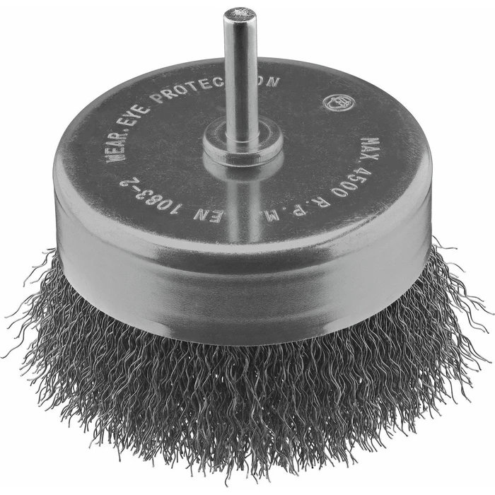 Irwin Συρματόβουρτσα άκρου (End Brush) 80mm με χοντρό χάλκινο/χάλυβα σύρμα και άξονα