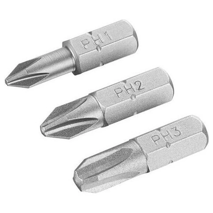 Irwin Screwdriver Bits Set 3pc 25mm PH1 PH2 PH3 (Blister)