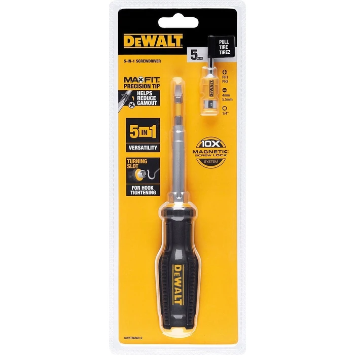 Dewalt Κατσαβίδι με Μαγνητικές Εναλλασσόμενες Μύτες DWHT66569-0