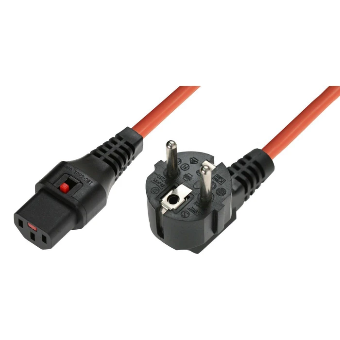 MicroConnect Power Cable Schuko to IEC C13 3m Orange