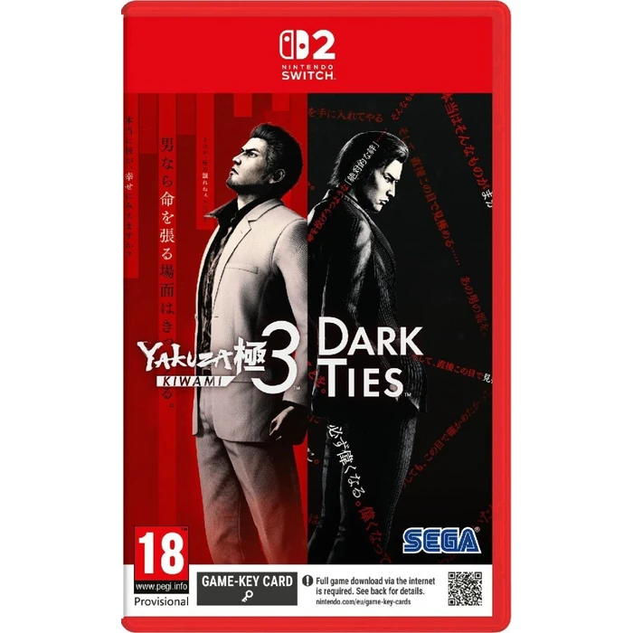 SEGA Παιχνίδι NSW2 Yakuza Kiwami 3 & Dark Ties Game Key Card
