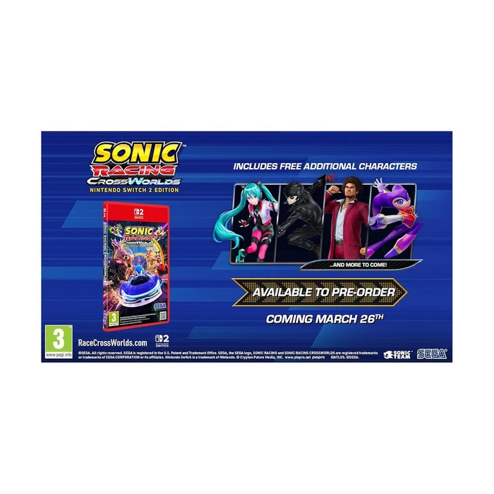 SEGA Sonic Racing CrossWorlds Nintendo Switch 2
