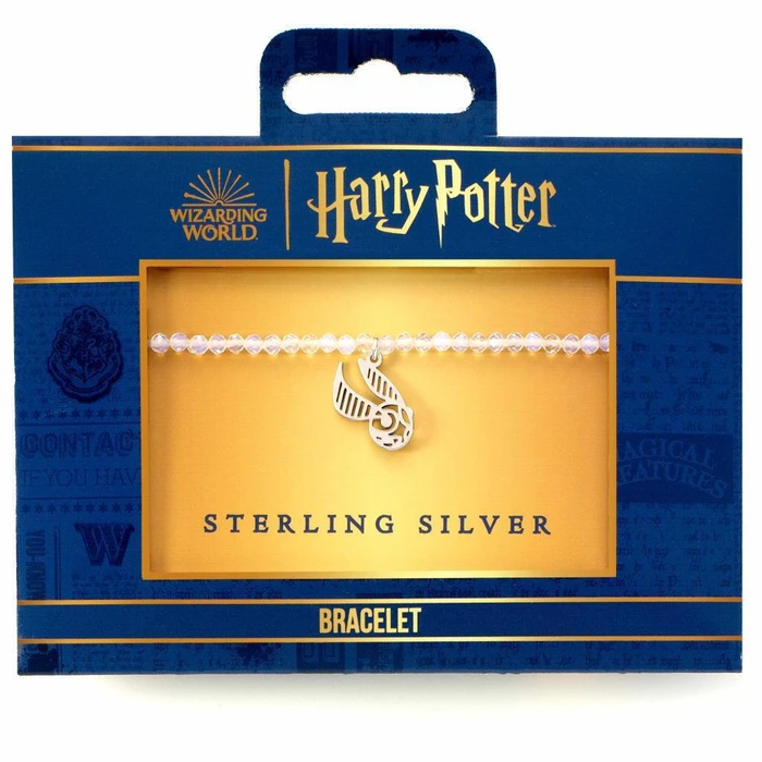 Harry Potter Bracelet The Carat Shop Ltd Semi Precious Stone Golden Snitch Charm