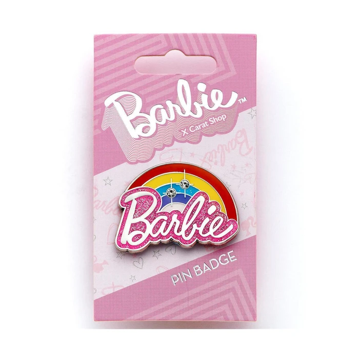 The Carat Shop Ltd Barbie Καρφίτσα Rainbow Logo Pin Badge