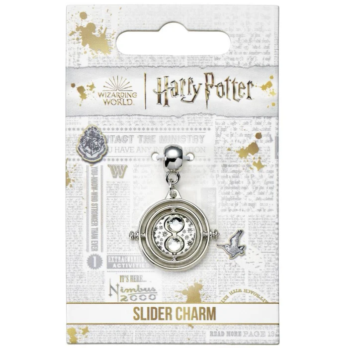 The Carat Shop Ltd Χάρτιν Πότερ Κρεμαστό Ασημί Slider Charm Time Turner
