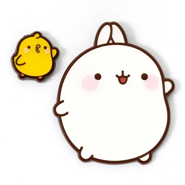 Carat Shop: Molang - Molang and Piu Piu Pin Badge (MLPB0128)