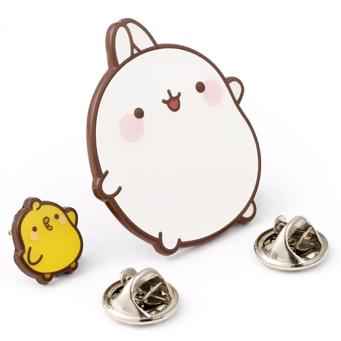 Carat Shop: Molang - Molang and Piu Piu Pin Badge (MLPB0128)