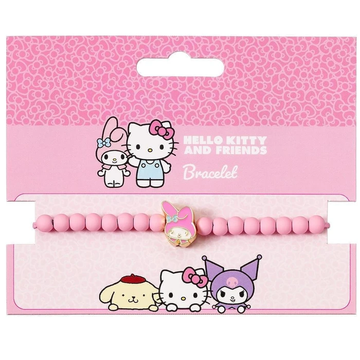 The Carat Shop Ltd Βραχιόλι Hello Kitty Pink Beaded Bracelet with My Melody Charm