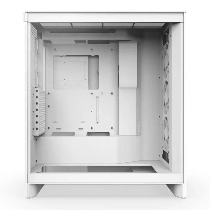 NZXT H7 Flow RGB Mid-Tower PC Case - White (Tempered Glass Side Panel)