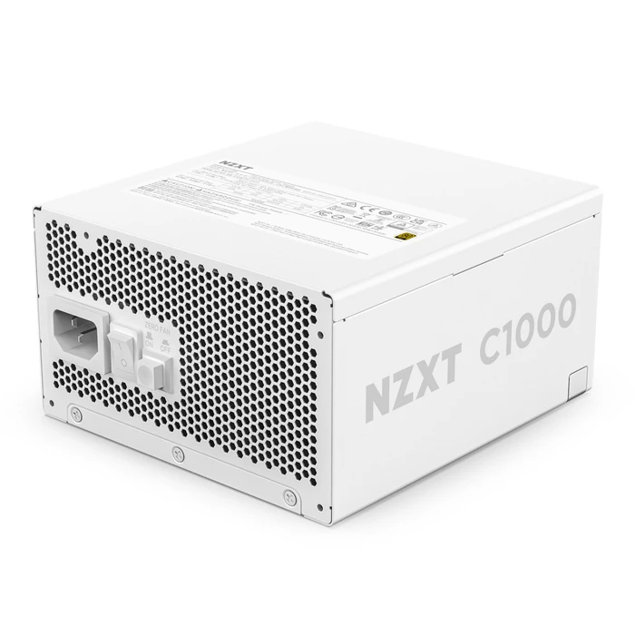 NZXT C1000 Gold ATX 3.1 1000W Full Modular 80 Plus Gold Power Supply (White) - PA-0G2BW-EU