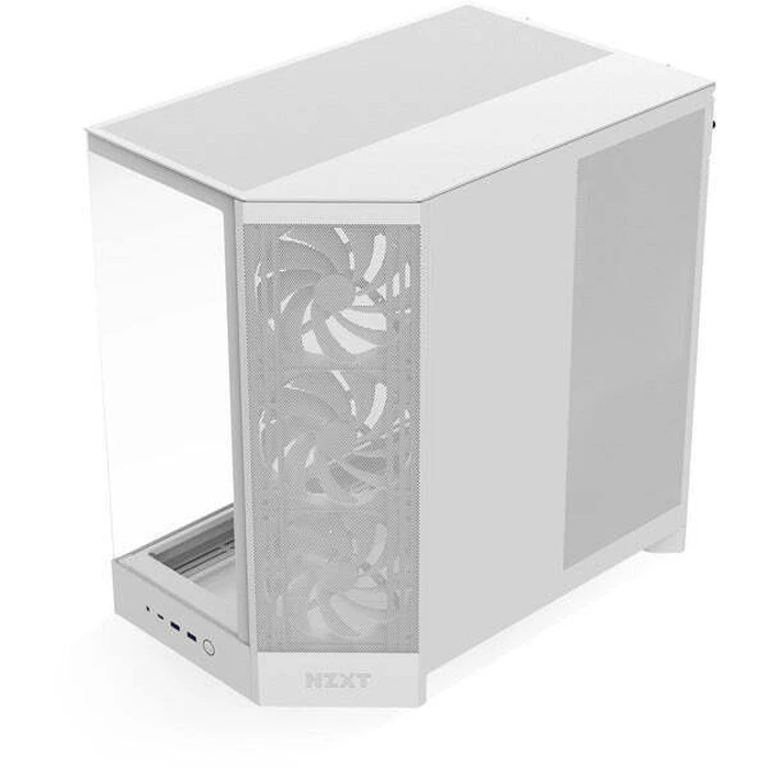 NZXT H9 Flow Gaming Midi Tower PC Case with Side Window - White (CM-H92FW-01)
