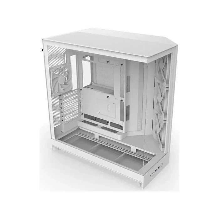 NZXT H9 Flow RGB Gaming Midi Tower PC Case with Side Window - White (CM-H92FW-R1)