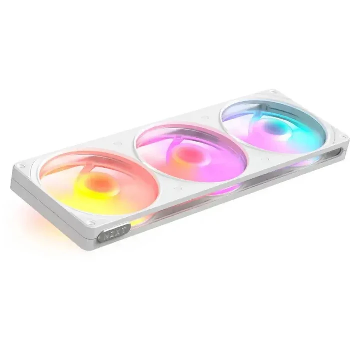 NZXT F360 Case Fan (2400rpm / 70.67cfm) με RGB Φωτισμό 3τμχ White Edition