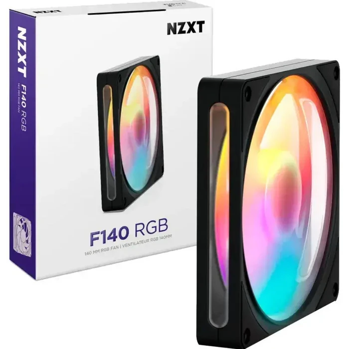 NZXT F140 140mm ARGB με 4-Pin PWM (2000 rpm / 91,83 CFM) Μαύρο