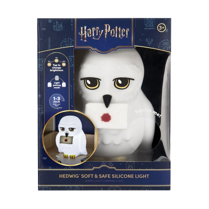 Paladone SquishyGlo Harry Potter - Hedwig Silicone Rechargeable Light (PP16260HP)