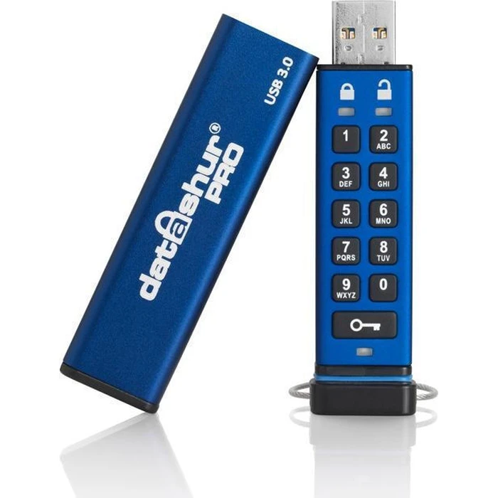 iStorage datAshur Pro 32GB USB 3.0 Flash Drive (Blue/Black)