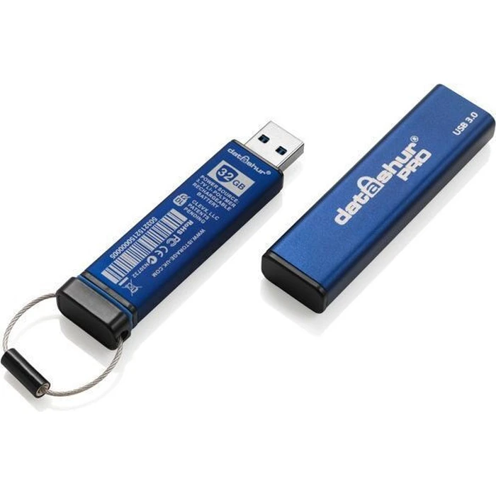iStorage datAshur Pro 32GB USB 3.0 Flash Drive (Blue/Black)