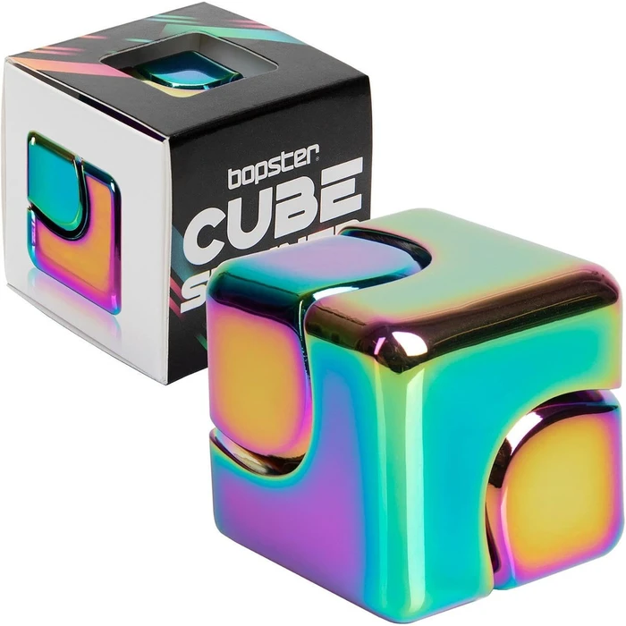Bopster - Fidget Cube - Πολύχρωμο Μεταλλικό