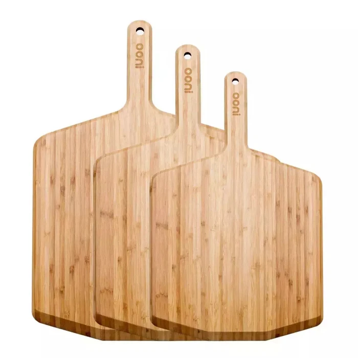 Αξεσουάρ BBQ Ooni Bamboo Pizza Peel 40 cm ξύλινη επιφάνεια μεταφοράς και σερβιρίσματος πίτσας