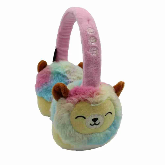 Lazerbuilt Squishmallows Leonard the Lion - Λούτρινα Ασύρματα Παιδικά Ακουστικά με Μικρόφωνο