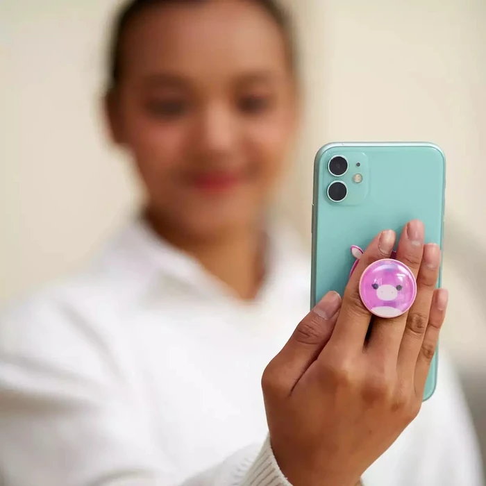 Lazerbuilt Squishmallows Lola Unicorn – Universal Phone Grip & Plush‑Texture Phone Stand (PGSQM-LOLA)