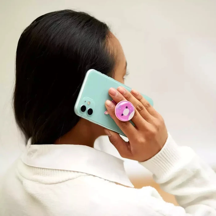 Lazerbuilt Squishmallows Lola Unicorn – Universal Phone Grip & Plush‑Texture Phone Stand (PGSQM-LOLA)