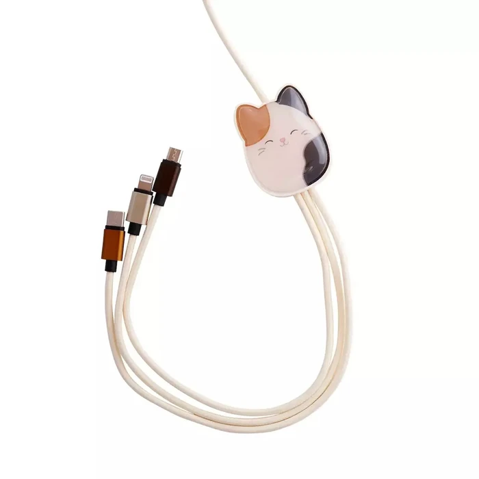 Lazerbuilt Πλεκτό καλώδιο USB σε micro USB / Type‑C / Lightning 2A 1.2m - Γκρι