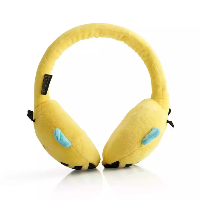 Lazerbuilt Squishmallows Plush Wireless Bluetooth Kids Over‑Ear Headphones Sunny The Bee (6 hrs)