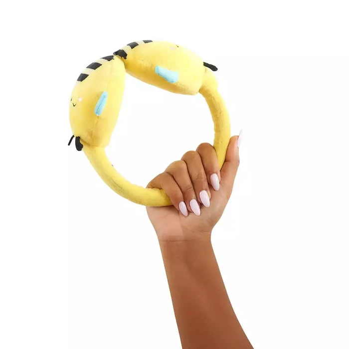 Lazerbuilt Squishmallows Plush Wireless Bluetooth Kids Over‑Ear Headphones Sunny The Bee (6 hrs)