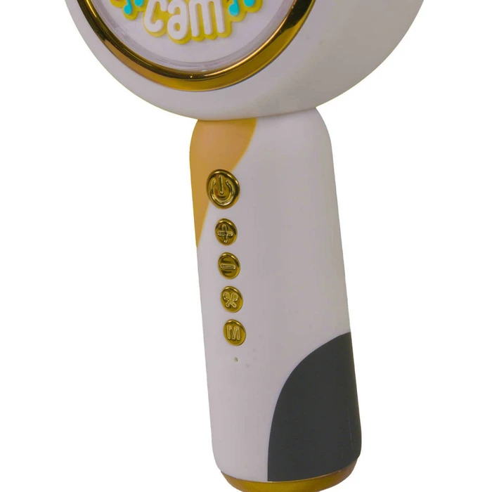 Lazerbuilt Wireless Karaoke Microphone Squishmallows Cam The Cat Gold