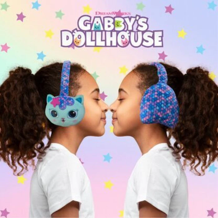 Lazerbuilt Gabby’s Dollhouse Flip ’n Switch Ασύρματα Bluetooth Παιδικά On-Ear Ακουστικά Mercat