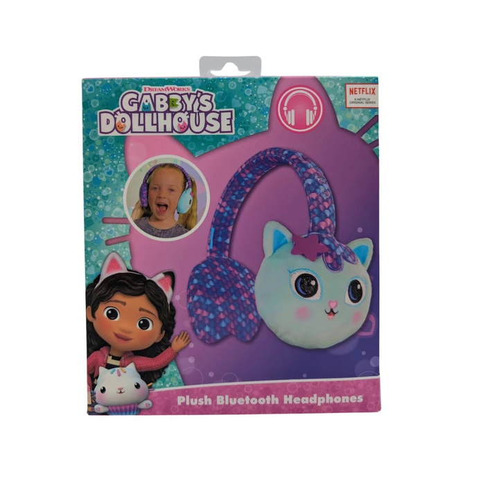 Lazerbuilt Gabby’s Dollhouse Flip ’n Switch Ασύρματα Bluetooth Παιδικά On-Ear Ακουστικά Mercat