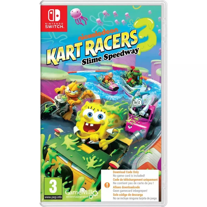 Nintendo Switch MAXIMUM GAMES NSW Nickelodeon Kart Racers 3 Slime Speedway Code in a Box