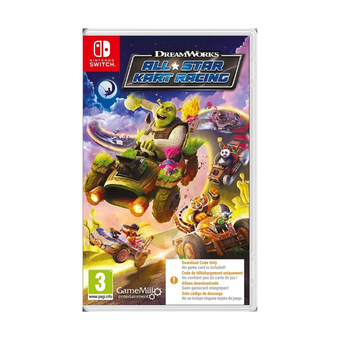 Nintendo Switch MAXIMUM GAMES DreamWorks All Star Kart Racing Code in a Box