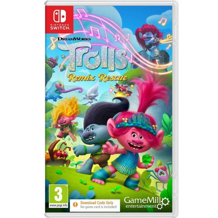 MAXIMUM GAMES Παιχνίδι Nintendo Switch Dreamworks Trolls Remix Rescue Code in a Box