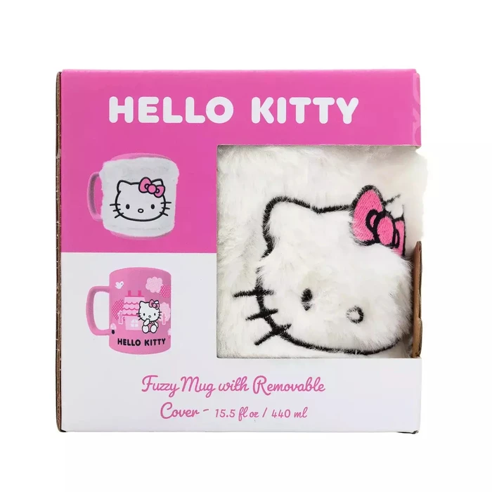 Pyramid Sanrio Κούπα Fuzzy με Αποσπώμενο Κάλυμμα Hello Kitty