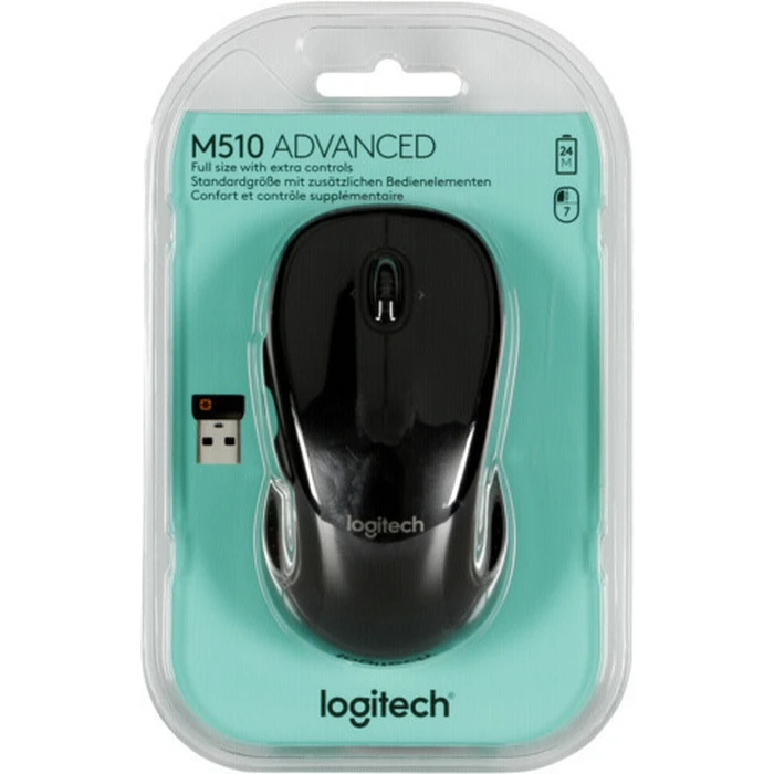 Logitech Mouse Wireless M510 Black