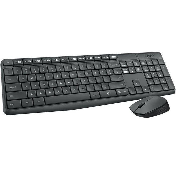 Logitech Wireless Combo MK235 - Wireless Keyboard & Mouse (International English)