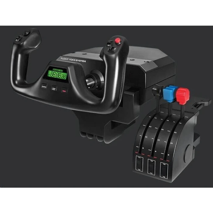 Logitech G Saitek Pro Flight Yoke System PC Joystick Ενσύρματο Συμβατό με PC