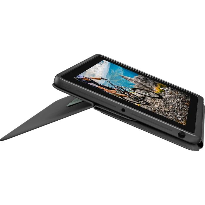 Logitech Rugged Folio Θήκη Flip με Πληκτρολόγιο UK English Graphite (iPad 2019/2020/2021 10.2'')
