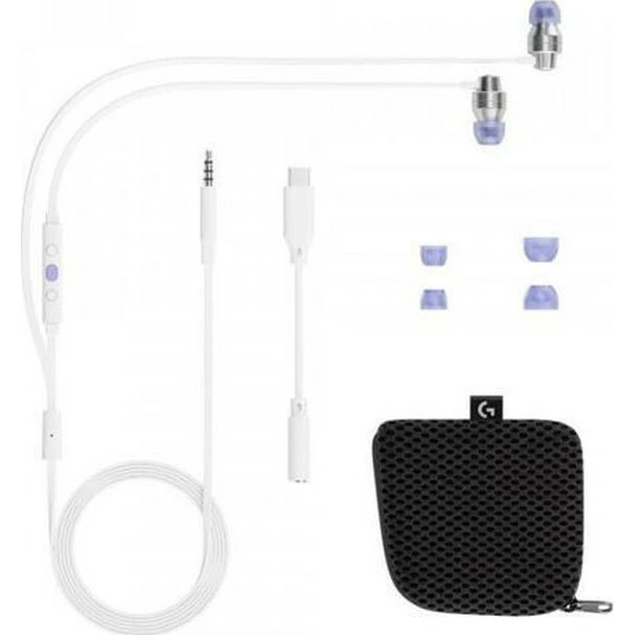 Logitech G333 In Ear Gaming Headset 3.5mm White