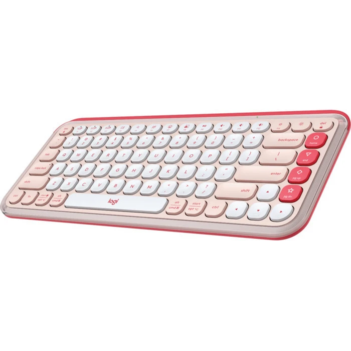 Πληκτρολόγιο Logitech POP Icon Keys - Rose (Μίνι Ασύρματο Bluetooth)