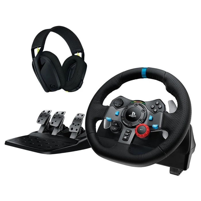 Σετ Αξεσουάρ Logitech Driving Force G29 (Τιμόνι + Πεντάλ) με Ακουστικά G435