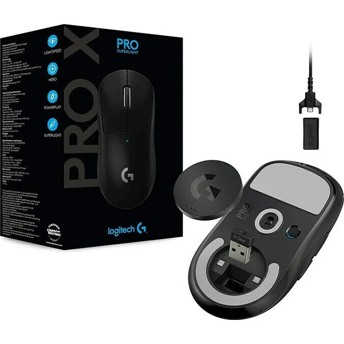 Logitech G PRO X Superlight 2C Wireless Gaming Mouse - Black