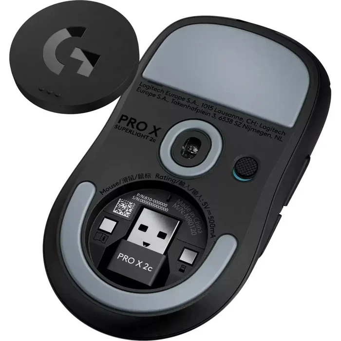 Gaming Mouse Logitech PRO X SUPERLIGHT 2C Wireless Black